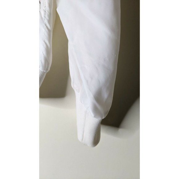 Vintage 1986 STROH Beer Statue centennial Liberty white nylon jacket L Hipster - Picture 5 of 10